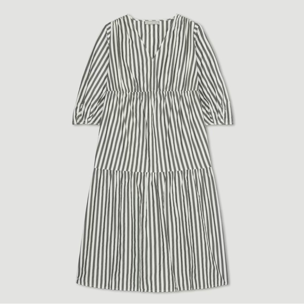 EVERLANE The Poplin Tiered Dress